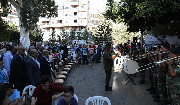وزير الدفاع افتتح مرسم النصر في حارة حريك وزير الدفاع افتتح مرسم النصر في حارة حريك