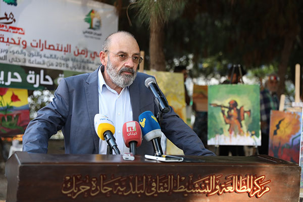 وزير الدفاع افتتح مرسم النصر في حارة حريك وزير الدفاع افتتح مرسم النصر في حارة حريك